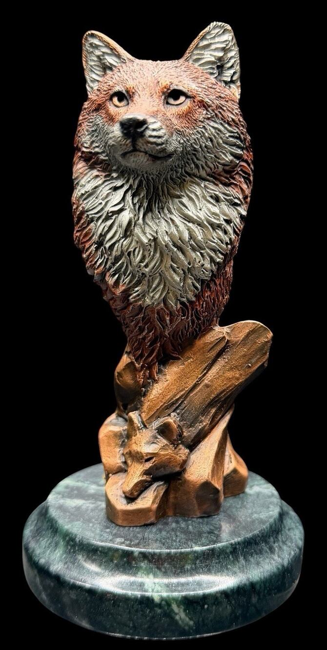 Kitty Cantrell, Artful Dodger Wolf, Sculpture Bronze 426/2500 Limited Edition